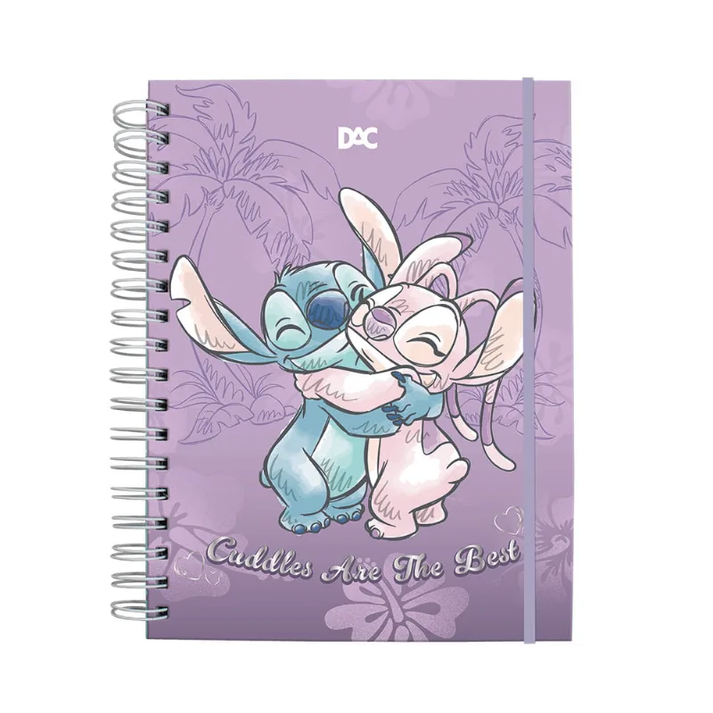 Caderno Smart Mini 80 Folhas Stitch E Angel