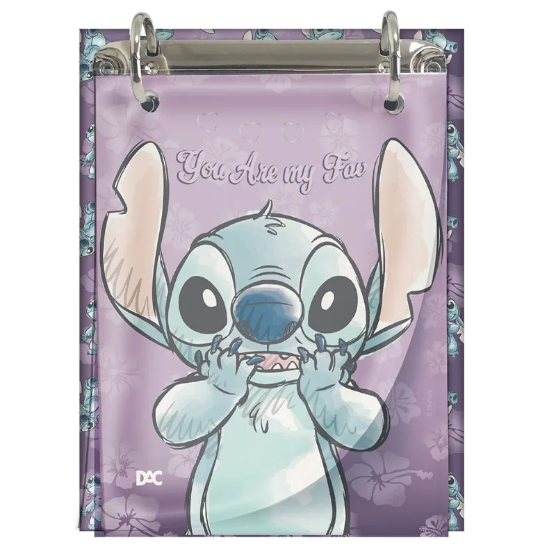 Caderno Fichário 80 Folhas Stitch