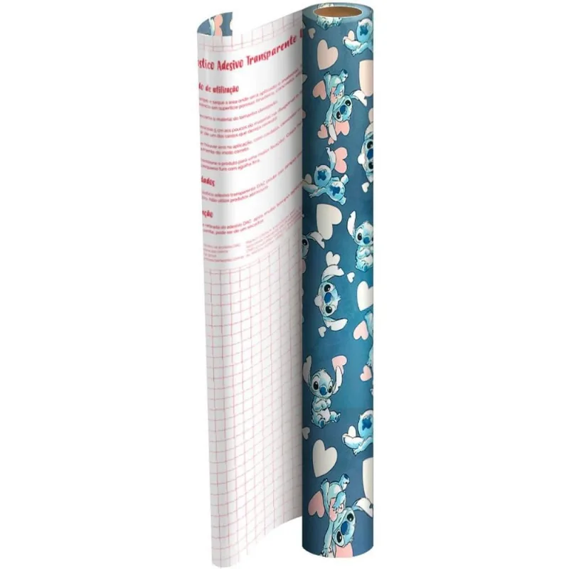Plastico Adesivo 45CMX10M STITCH PP 0,08MM Rolo