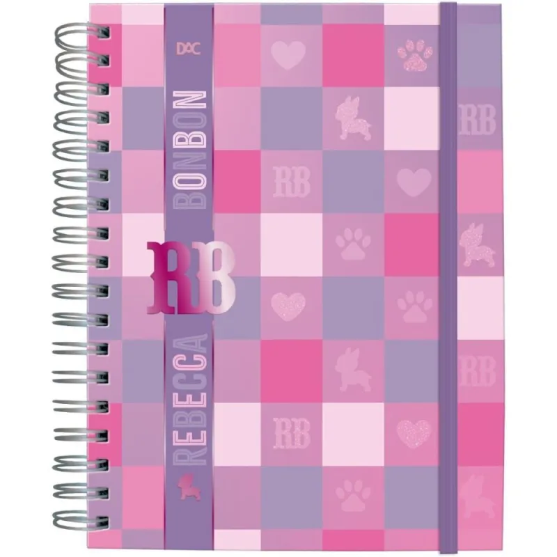 Caderno 01X1 Capa Dura Rebecca Bonbon SMART C/ELASTIC - Dac
