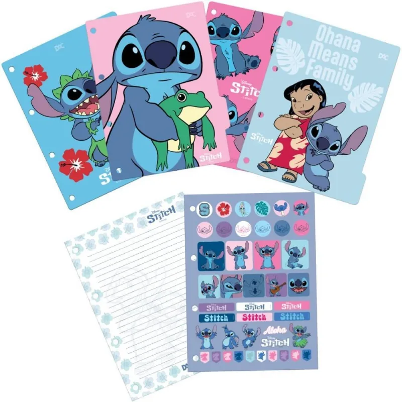 Divisoria Fichario Plastica STITCH UNIV 48F+DIV+ADESIVOS
