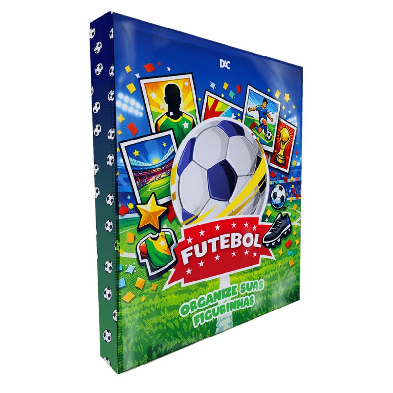 Pasta Fichário Para Figurinhas Futebol