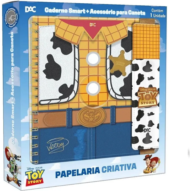 Kit Caixa Criativa Toy Story Caderno E Porta Caneta