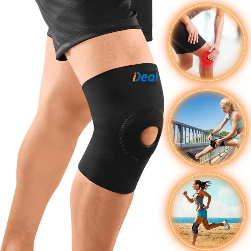 Joelheira Ortopédica Compressão Neoprene Treino Exercícios P