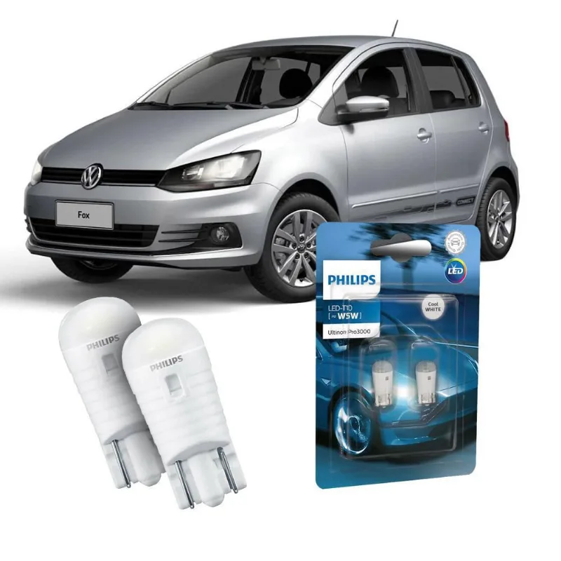 Par Lâmpada Led Farolete Fox Philips Ultinon