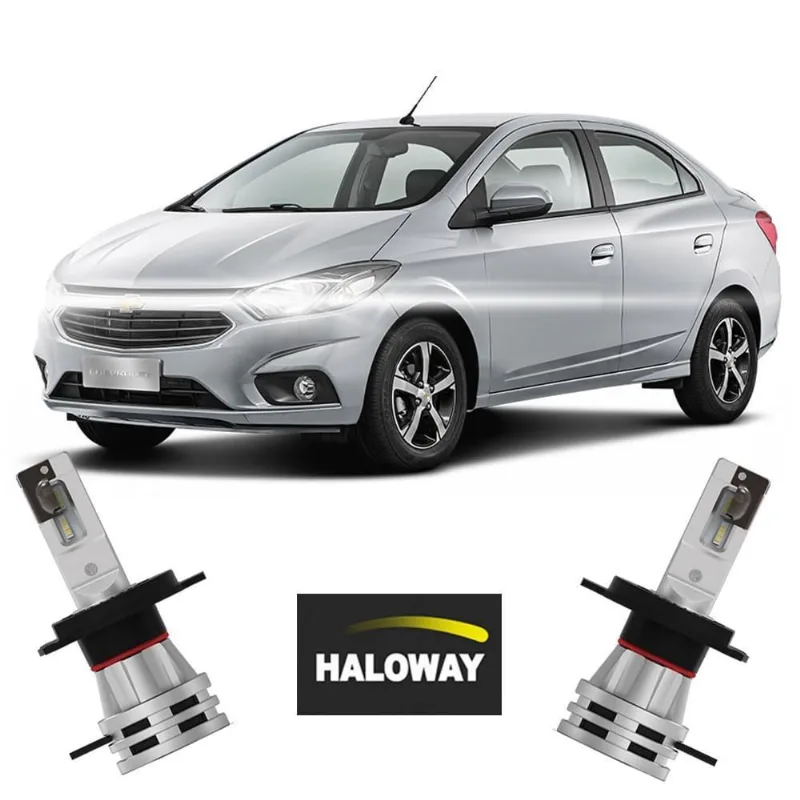 Par Lâmpada Led Farol Prisma 2017/2019 6500K Haloway