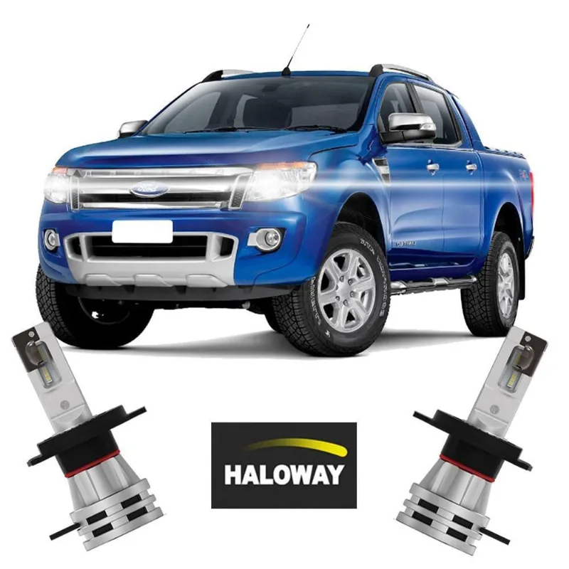 Par Lâmpada Led Farol Ranger 2013/2016 6500K Haloway