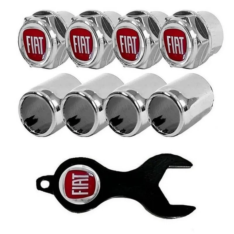 Bico De Pneu Anti Furto Cromado Fiat