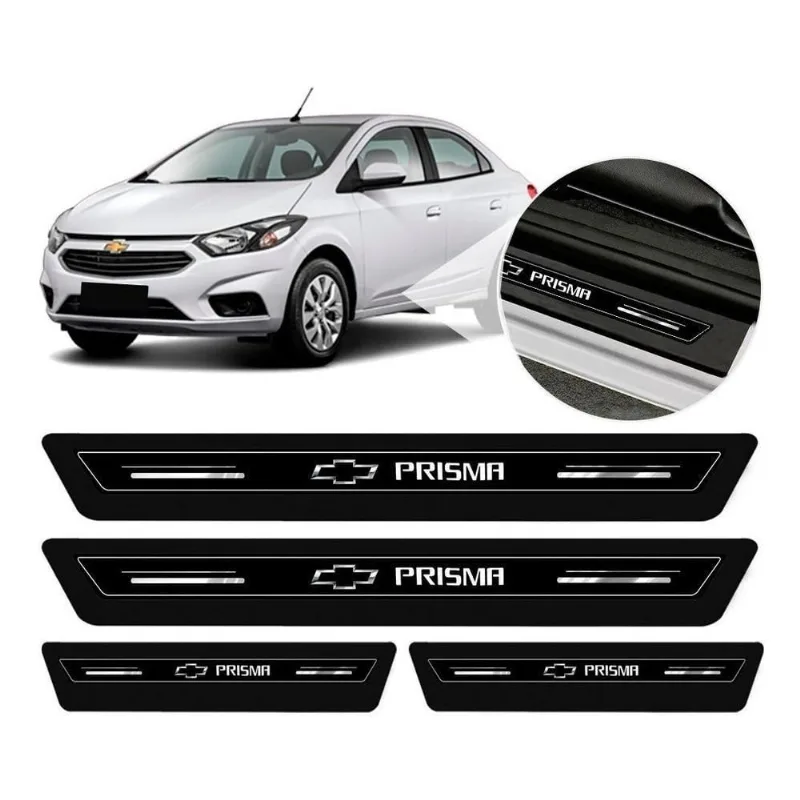 Soleira De Porta Prisma Preto Platinum 8 Peças