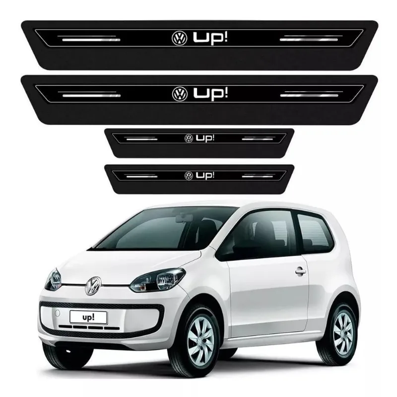 Soleira De Porta Up Preto Platinum 8 Peças