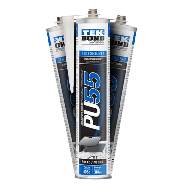 Cola Para-brisa E Vidros Pu55 405g 310ml Tek Bond 3 Unidade