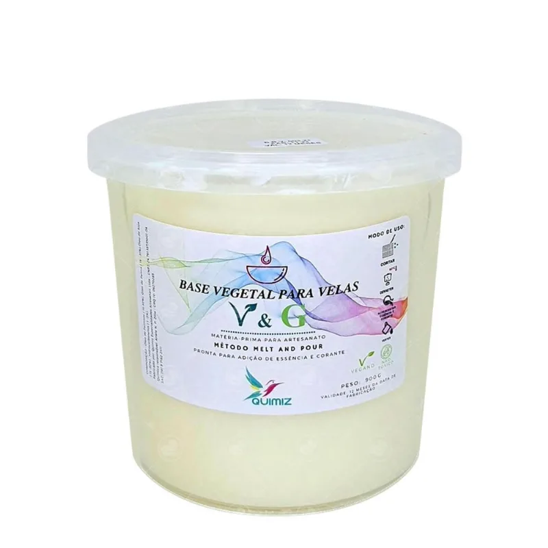 Cera De Palma Para Velas 100% Vegetal V&G 900Gr - ATR Essências