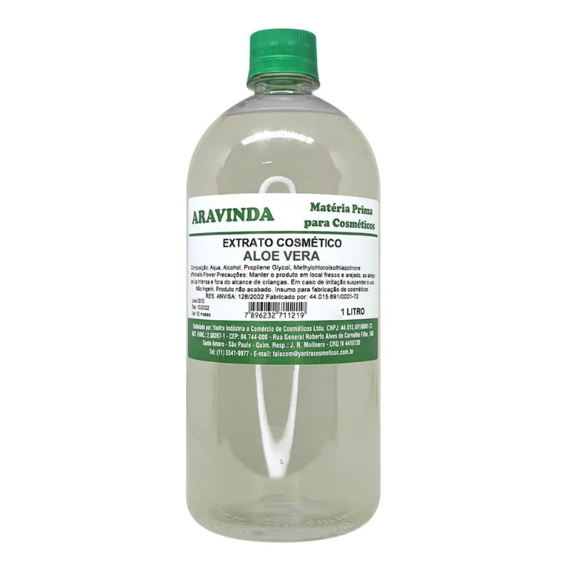 Extrato Glicolico De Aloe Vera Para Cosmetico Sabonete Litro - ATR Essências
