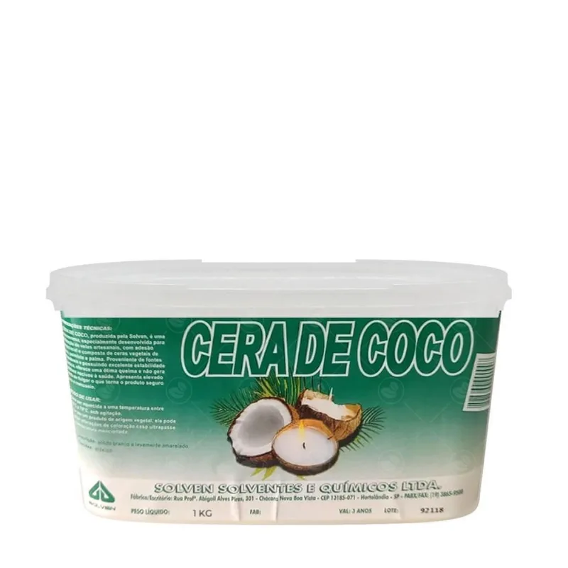 Cera De Coco Para Velas Aromaticas 100% Vegetal Vegana- 1Kg - ATR Essências