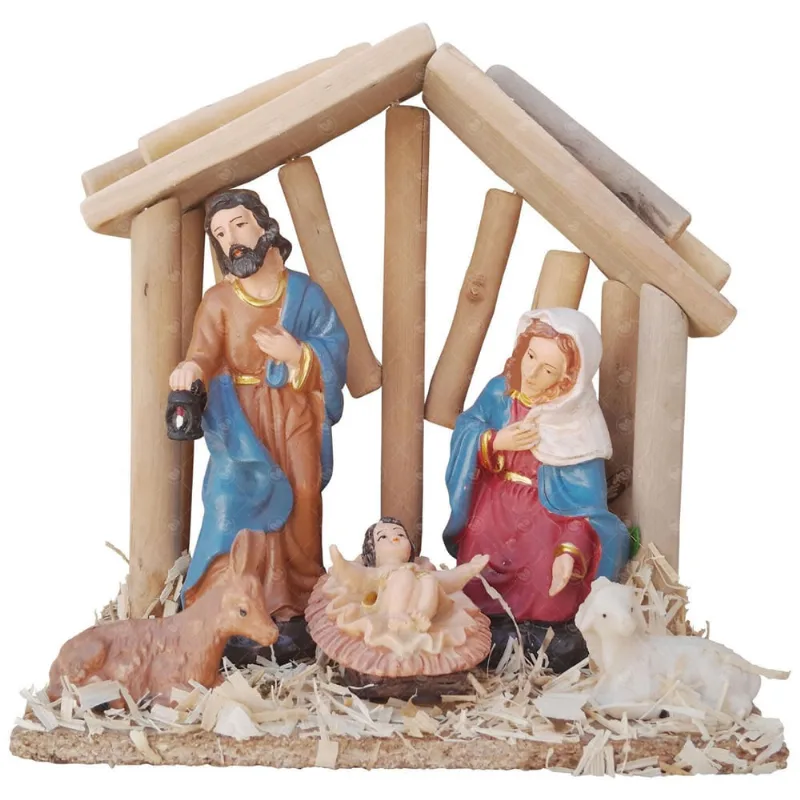 Enfeite De Natal Presepio Natalino Resina 20Cm X 20Cm - Mini - ATR Essências