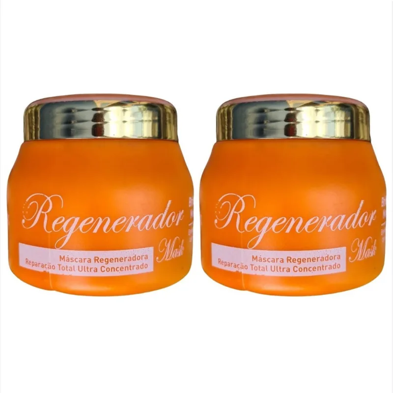 2 máscara de tratamento capilar hidratante Regeneradora Reparação Total Life Hair Brilho