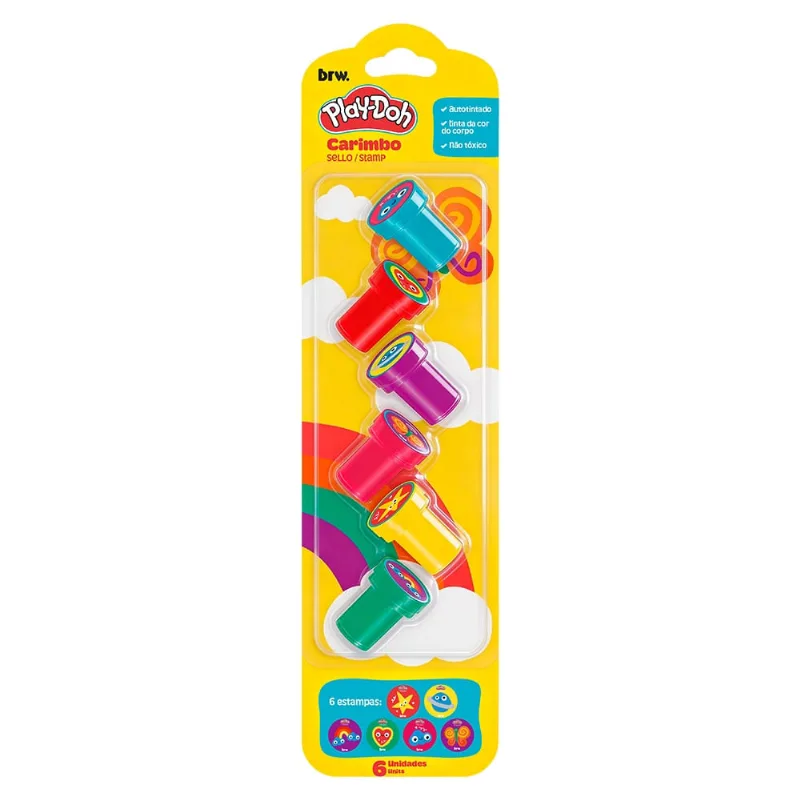 Carimbo Play-Doh 6 Unidades Brw
