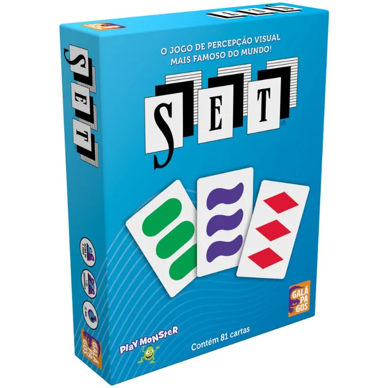 Jogo de Cartas - SET (Edição Revisada) - 81 cartas - Calápagos
