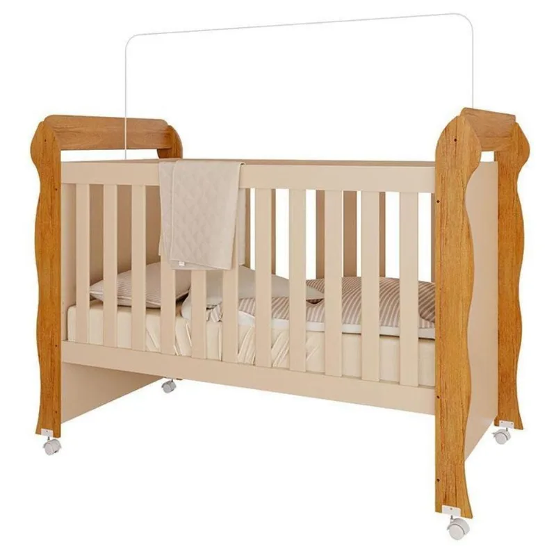 Berço Americano Mirelle Off White Bétula– Carolina Baby