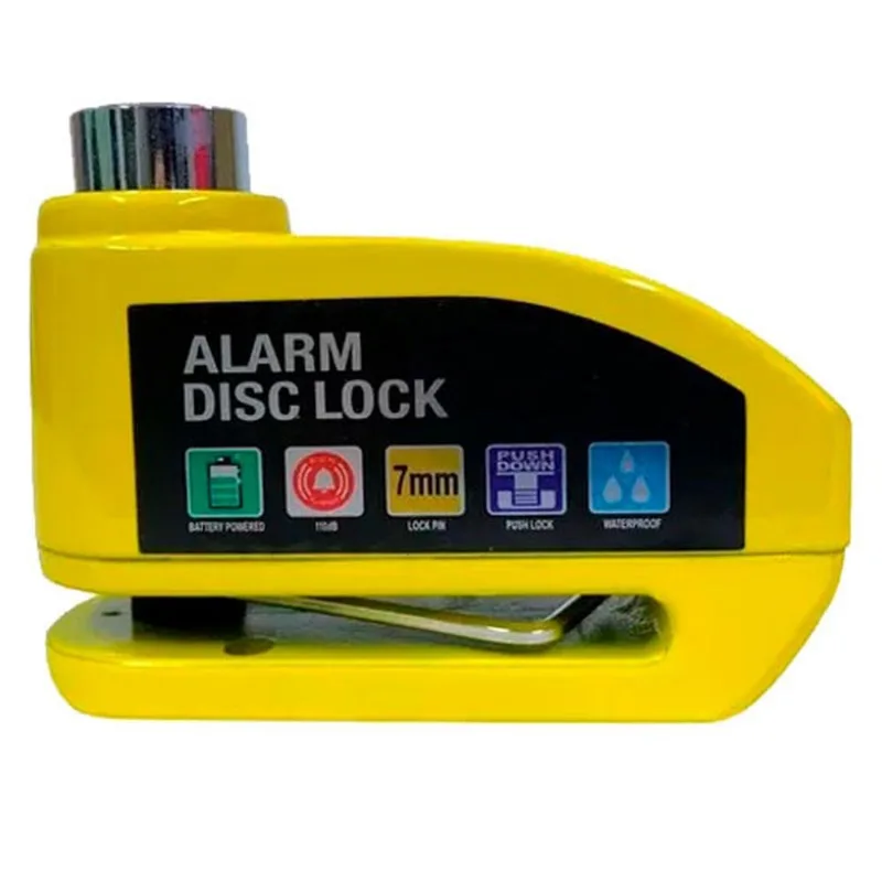 Trava de Disco KGA com Alarme TDA3409 Amarelo (MP)