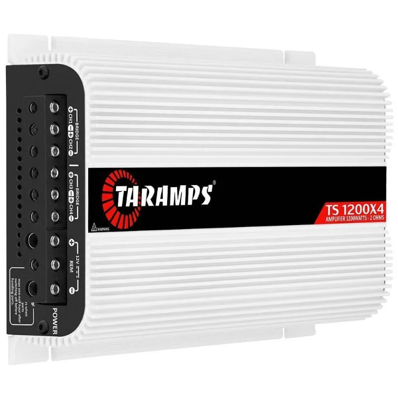 Módulo Amplificador Automotivo TS 1200X4 2 Ohms 1200WRMS 4 Canais para Som Veicular Taramps - TARAMPS - Automotivo