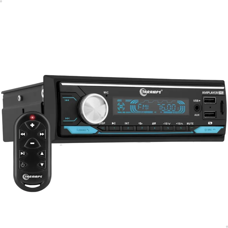 Rádio Amplificado Taramps Amplayer G2 400 BT/USB/FM Com Controle Longa Distância - 4x100 Watts Rms - TARAMPS