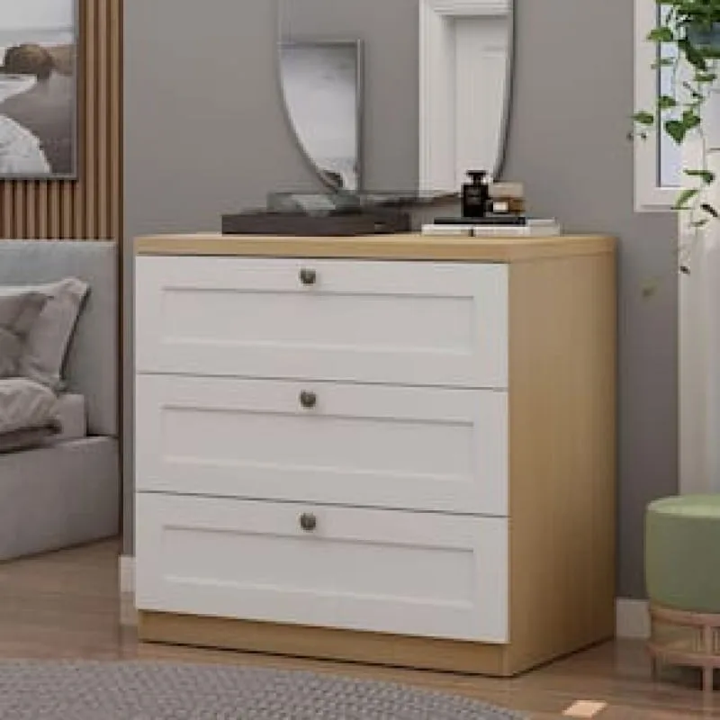 Cômoda Genialflex Infinity com 3 Gavetas e 79 cm de Largura - Genialflex - Móveis
