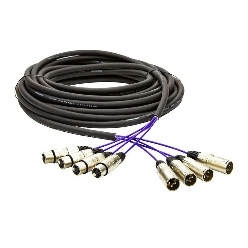 Multicabos Com Conectores Xlr 4 Vias Santo Ângelo 3 Metros