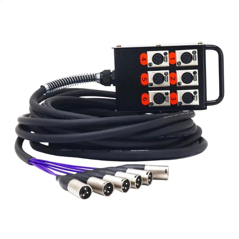 Medusa 6 Vias Montada Conectores Amphenol - 16 Metros