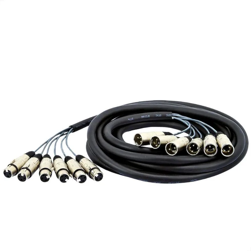 Multicabos Com Conectores Xlr 6 Vias - Cirilo Cabos, 16mts