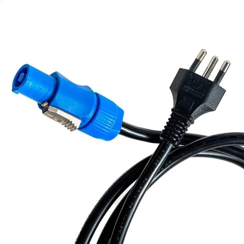 Cabo De Força Ac Powercon 20a 3x2,50mm Plug 180 - 1 Metro