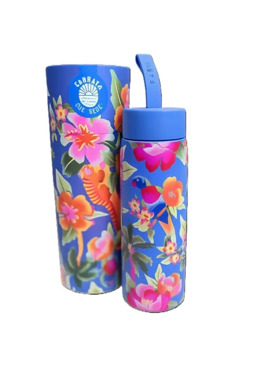 Garrafa 500ml Que Sede Praia Floral Farm - LC