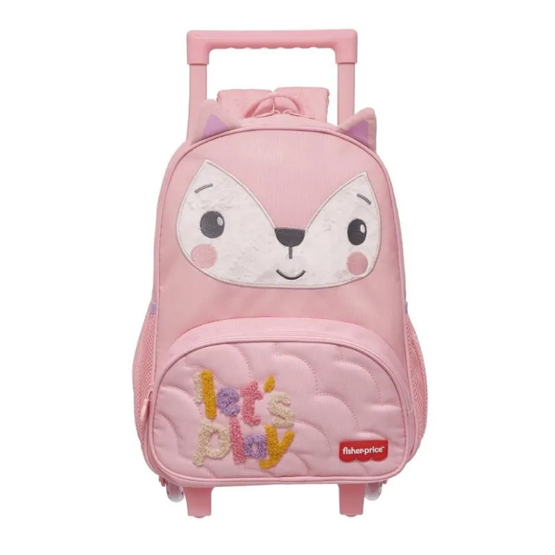 Mochila de Rodinha Pacific Fisher Price Fun Time Raposa Rosa Único