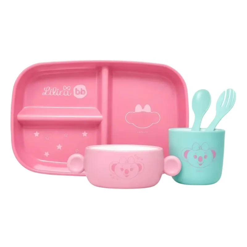 Kit Refeição Lilica Ripilica Happy Sky 5 Peças 5481 (MP)