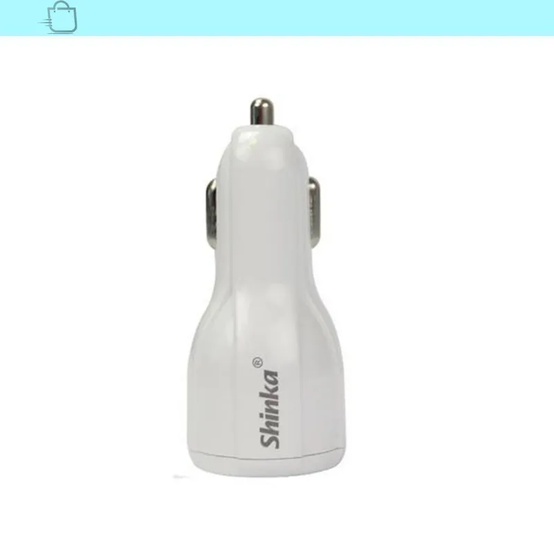Carregador Turbo Veicular 5.1a Com 2 Saídas Usb Branco