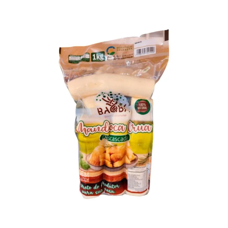 Mandioca Sitio Baoba Crua Descascada 1kg