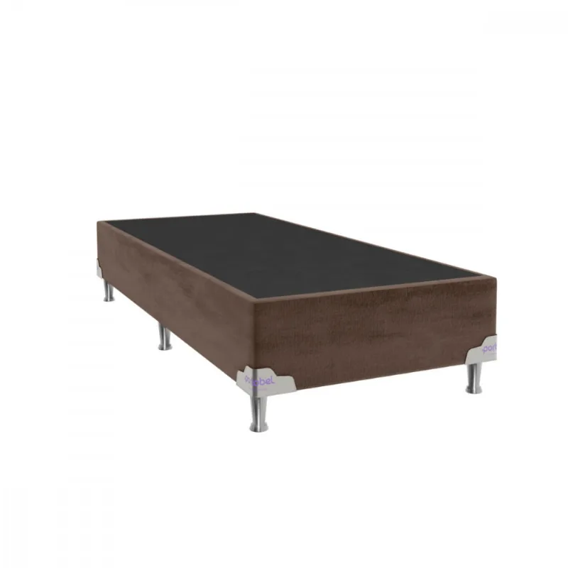 Base Para Cama Box Solteirão 96x203x28 Sued Marrom Portobel
