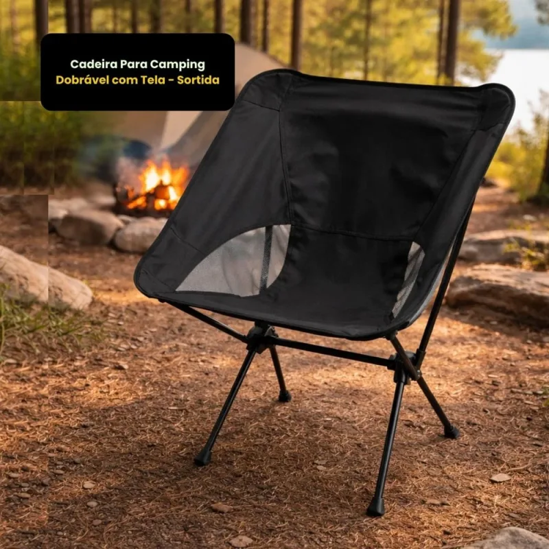 Cadeira Para Camping Portátil - Sortida - Genérica