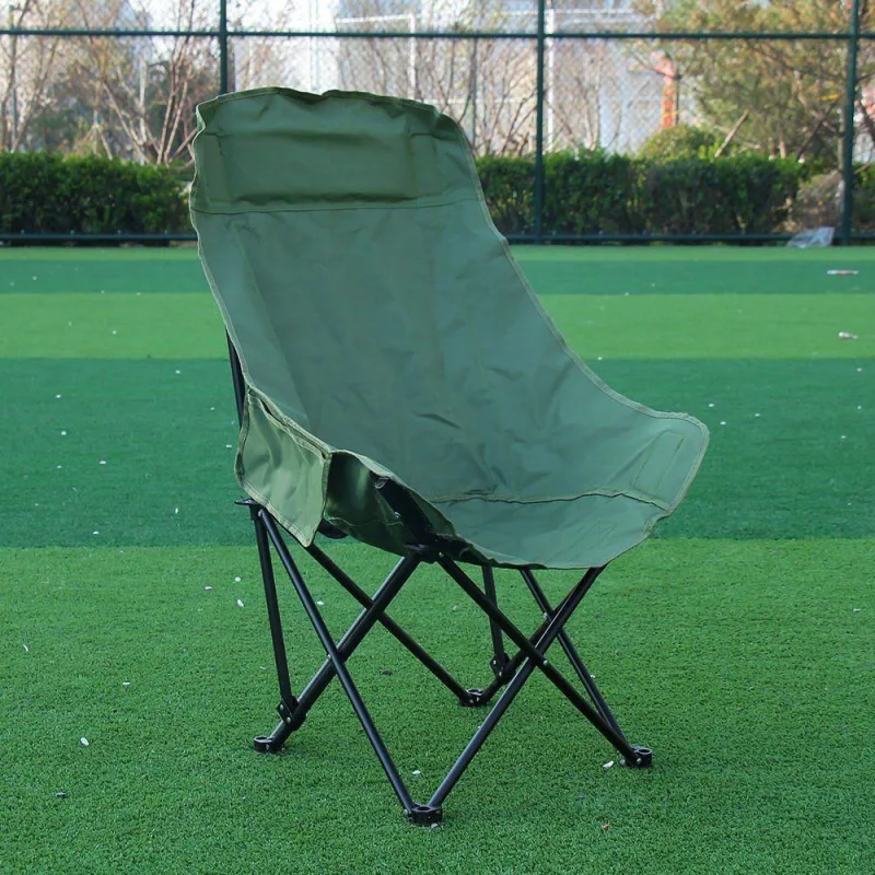 Cadeira para Camping Dobrável com Estrutura em Aço Reforçado Verde Top Rio Comercial - OUTRAS - Móveis