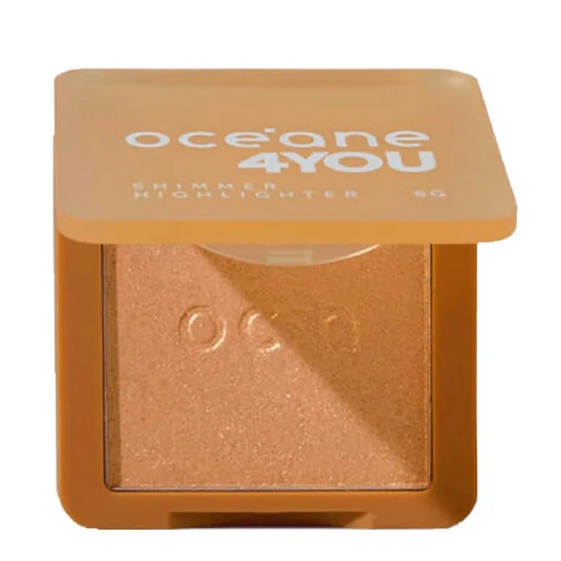 Océane 4you Shimmer Highlighter Gold - Iluminador Facial Dourado 6g - Océane