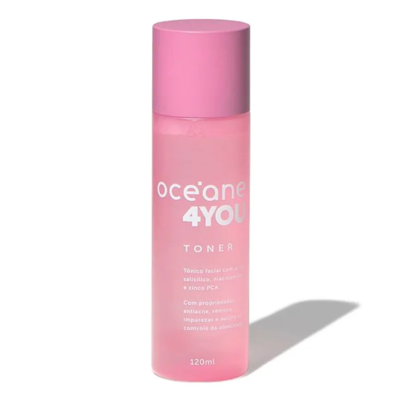 Tônico Facial Com Ácido Salicílico Niacinamida e Zinco PCA Océane 4you 120ml