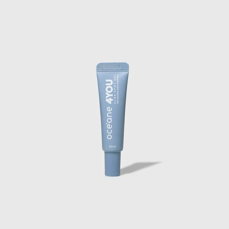 Gel Secativo Para Espinhas com Ácido Glicólico - Acne Spot Gel 4you 10ml - Oceane - Gel Facial