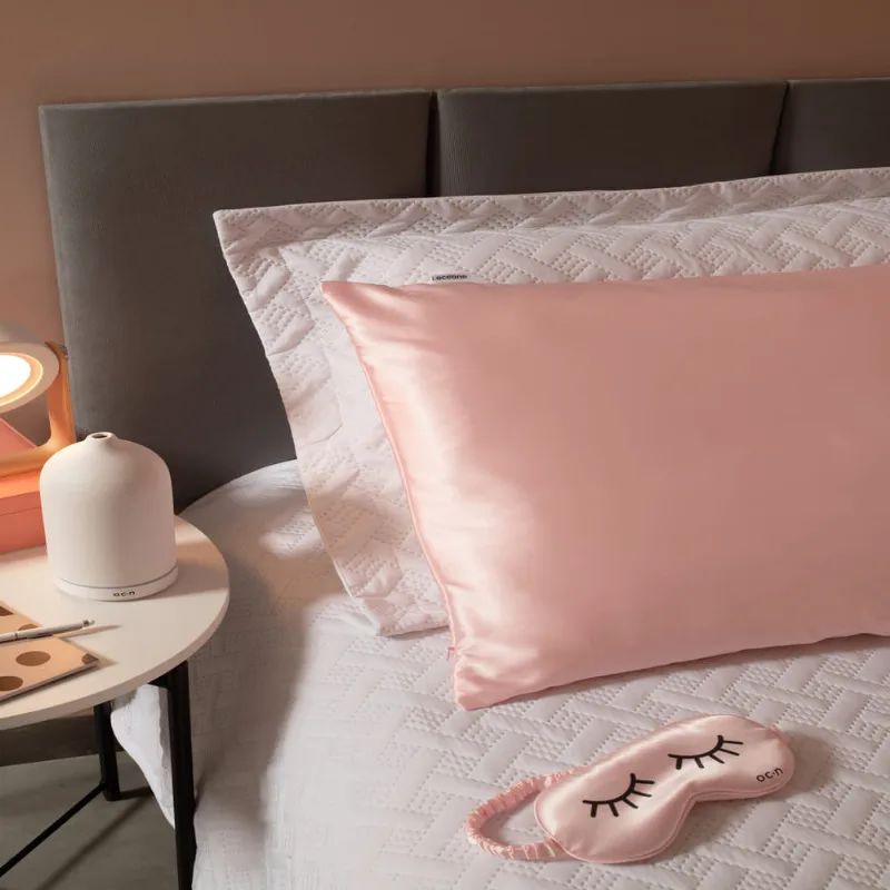 Fronha para Travesseiro de Cetim Rosa - Satin Pillowcase