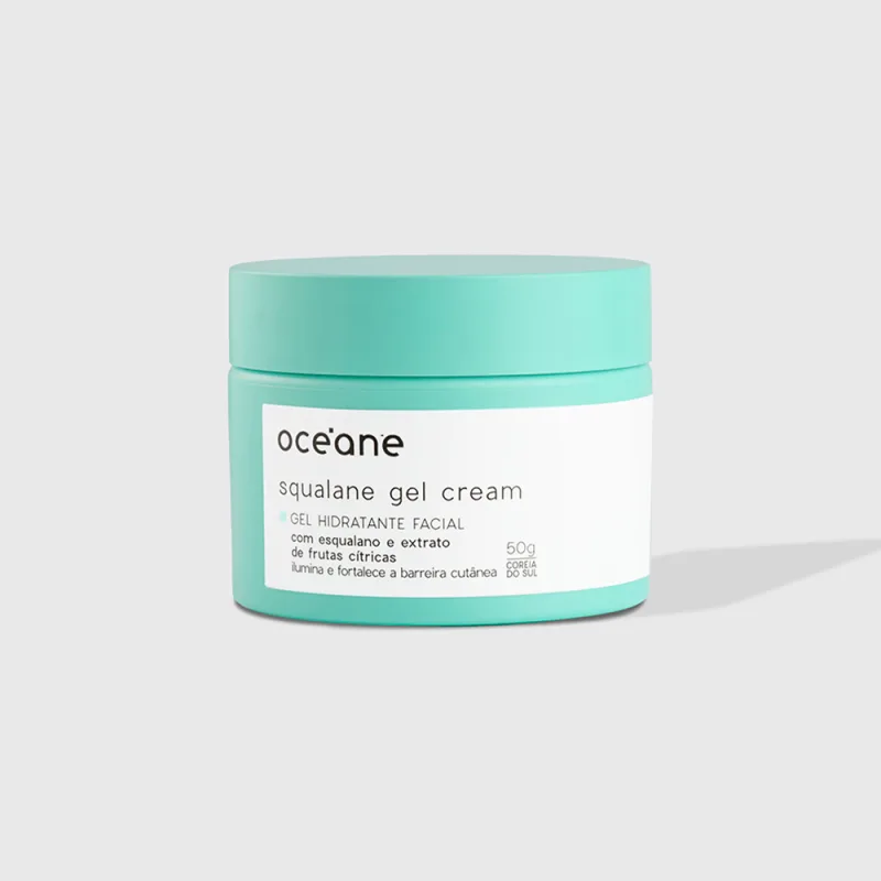 Gel Hidratante Facial com Esqualano - Squalane Gel Cream 50g - Oceane - Dermocosméticos