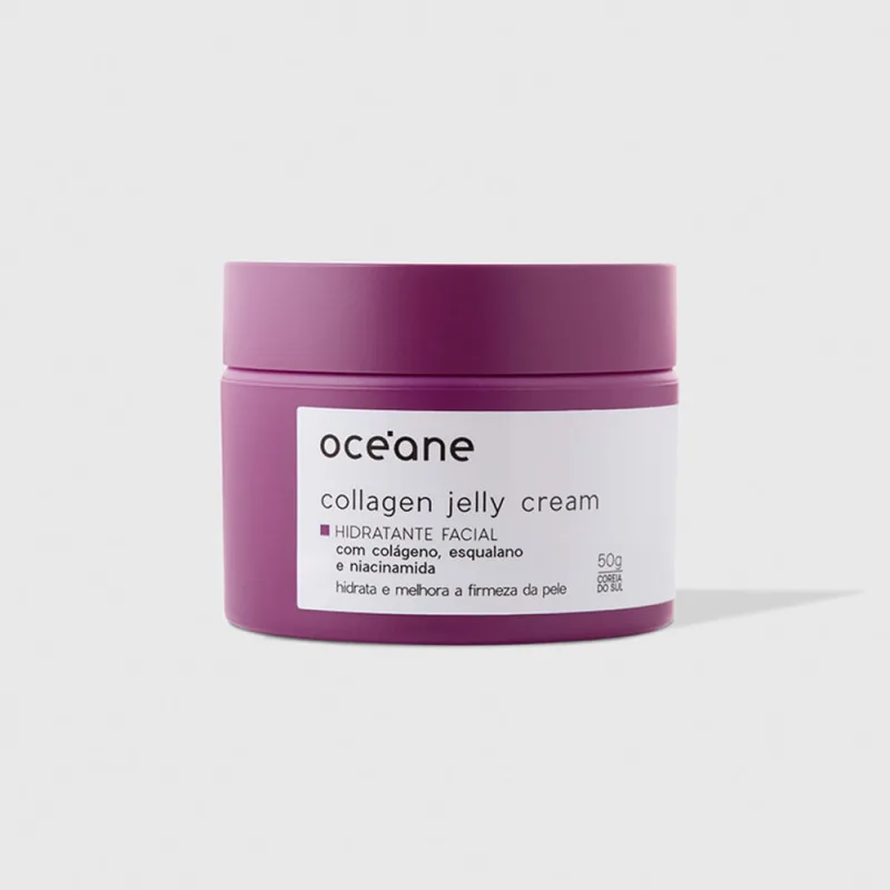 Gel Hidratante Facial com Colágeno - Collagen Jelly Cream 50g - Oceane
