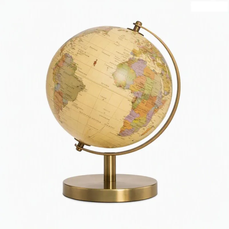 Globo Decorativo Base Metal Meridian 13x20x13cm - LC