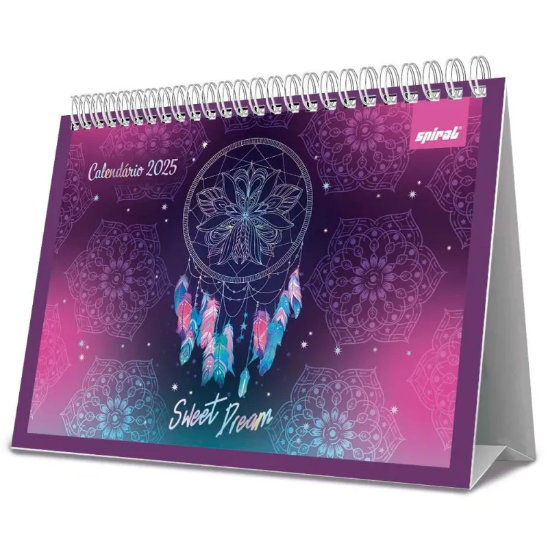 Calendário de mesa 2025 Dreams 2512908 Spiral Dms pt 1 un - Não Disponível - Papelaria