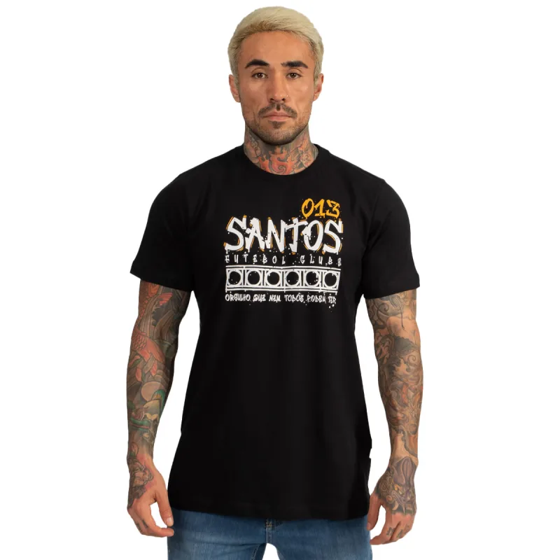 Camiseta Santos Oficial Classic 013 Algodão Masculina - Santos