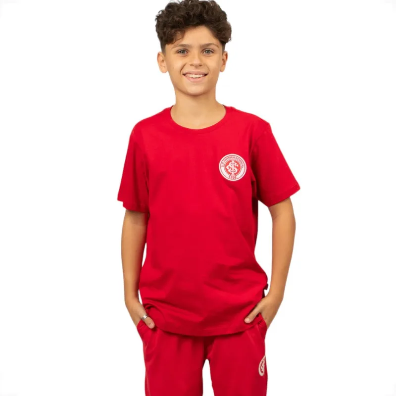 Camiseta Internacional Escudo Classico Juvenil - Internacional
