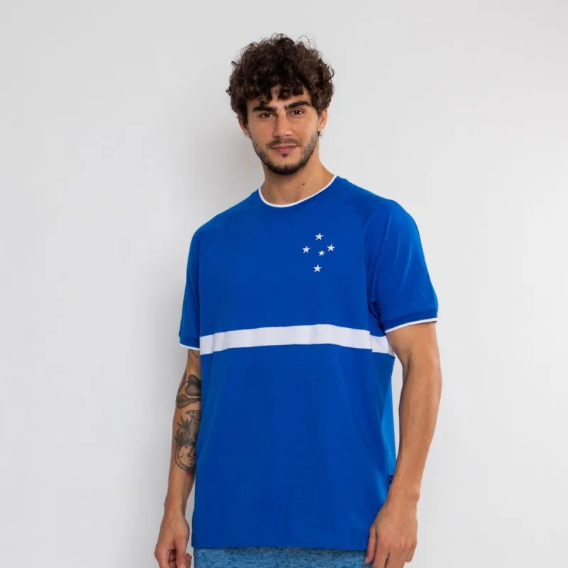 Camiseta Cruzeiro Oficial Raglan Orgulho Azul - Surf Center